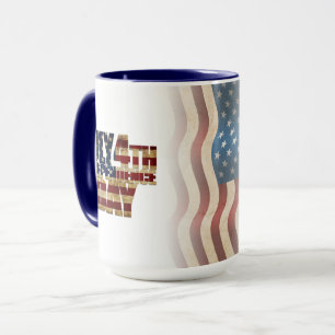 Caneca Dia 4 de julho da Independência nos EUA