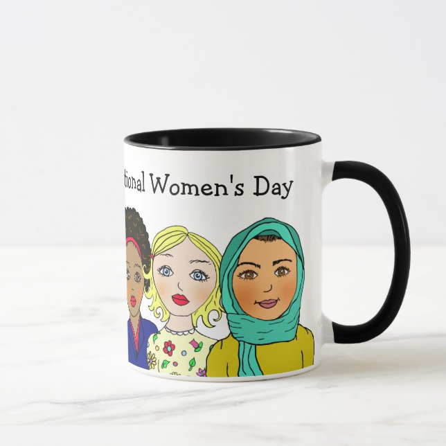 Caneca Dia 8 de março é Dia Internacional da Mulher (Direita)