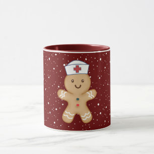Caneca Dia da Enfermeira Mãe Agradecimento Biscoito Cruz