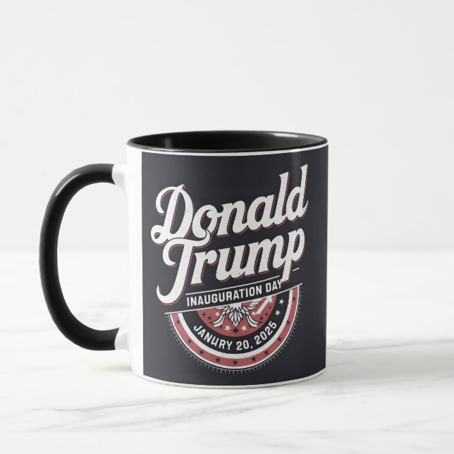 Caneca Dia da Inauguração de Donald Trump 2025 (Esquerda)