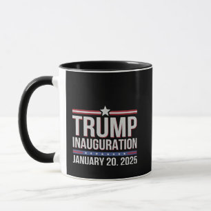 Caneca Dia da Inauguração de Trump Janeiro de 2025 Presid