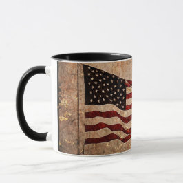 Caneca Dia da Independência de Bandeira Americana Patriót