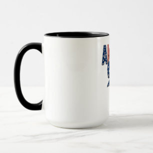Caneca Dia da Independência dos EUA Estrelas e Listras Ar