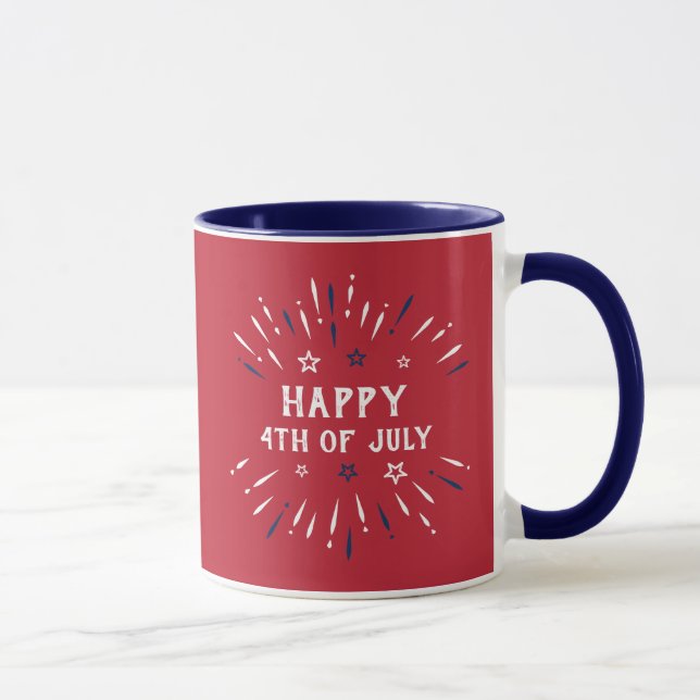 Caneca Dia da Independência Patriótica Americana (Direita)