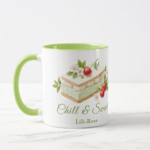 Caneca Dia da Sanduíche do Sorvete de Pistachio