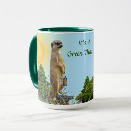 Caneca Dia da Terra Verde Todos os Dias