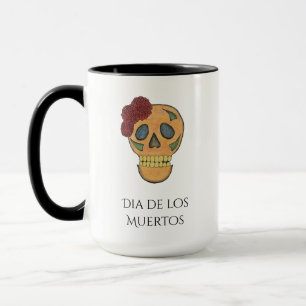 Caneca Dia das Bruxas do Crânio do Açúcar Morto