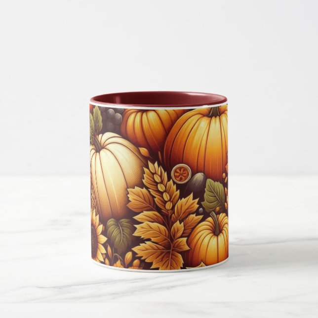 Caneca Dia das Bruxas/Outono/abóbora (Centro)