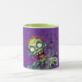 Caneca Dia das Bruxas, Zumbi, Grito do Castelo Roxo ,