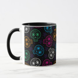 Caneca Dia das Cobras de Açúcar dos Mortos Calaveritas