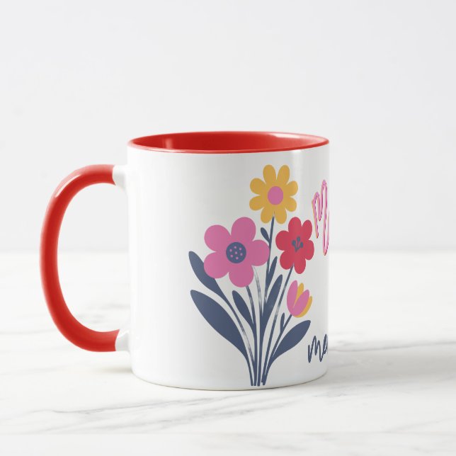 Caneca Dia das mães design moderno (Esquerda)