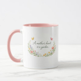 Caneca Dia das Mães Flor Elegante