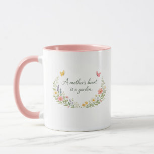 Caneca Dia das Mães Flor Elegante