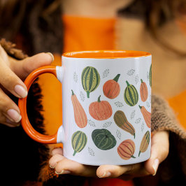 Caneca Dia de Ação de Graças abóbora outono