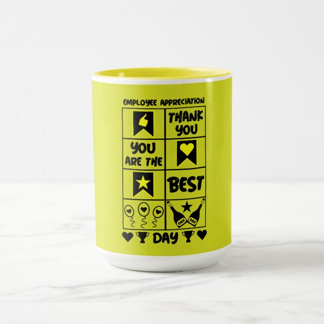 Caneca Dia de Apreciação do Funcionário (Centro)