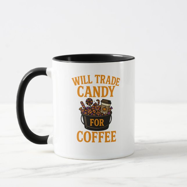 Caneca Dia de as Bruxas engraçado Café Mug (Esquerda)