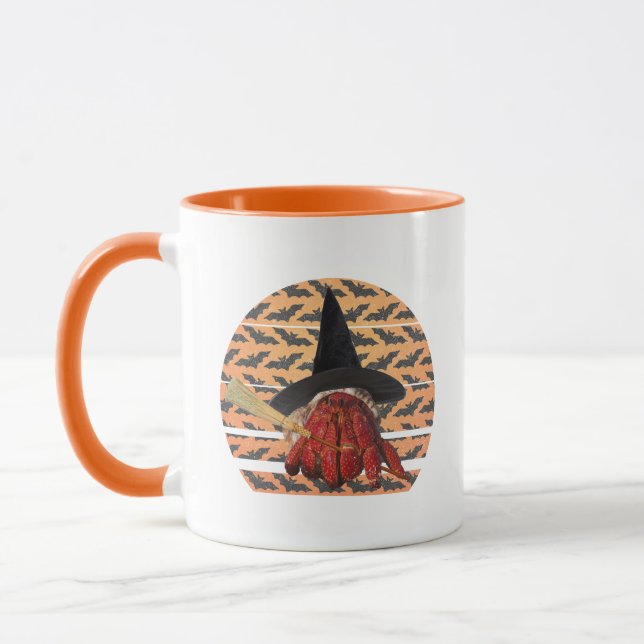 Caneca Dia de as Bruxas engraçado de bruxaria Hermit Crab (Esquerda)