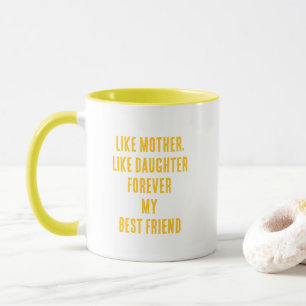 Caneca Dia de as mães Citação Mãe Filha Girassol Amarelo