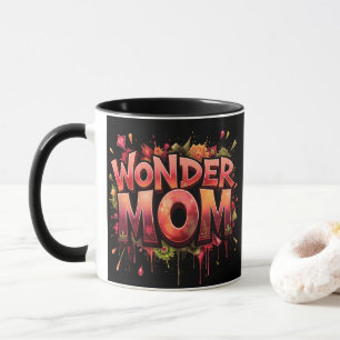 Caneca Dia de as mães de Flores de Cotação da Mãe Maravil