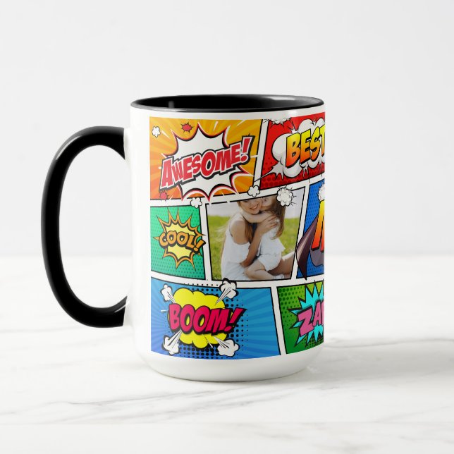Caneca Dia de as mães de super-heróis (Esquerda)