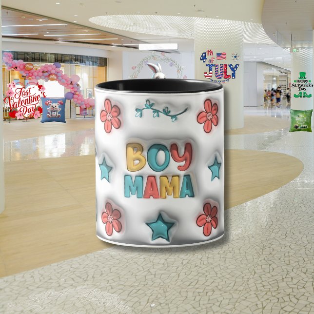 Caneca Dia de as mães "Efeito 3D" (Criador carregado)