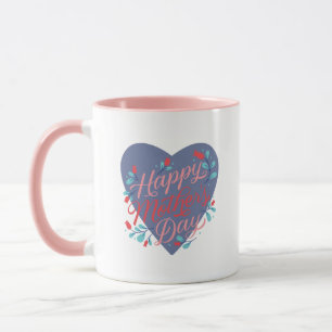 Caneca dia de as mães feliz