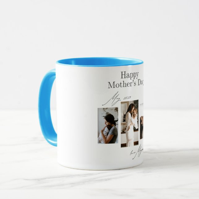 Caneca Dia de as mães Feliz 2025 Love Mug (Frente Esquerda)