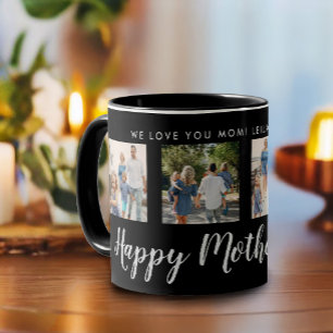 Caneca Dia de as mães Feliz 4 Fotografia - Mensagem Pers