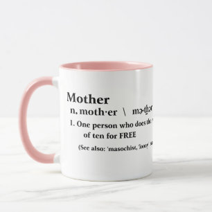 Caneca dia de as mães feliz, mãe engraçada, fala a ide