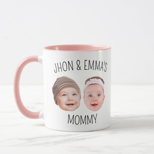 Caneca Dia de as mães Gift Mug, Foto Personalizada (Esquerda)