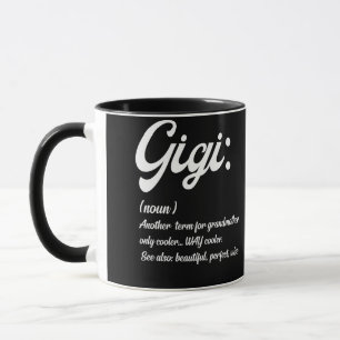 Caneca Dia de as mães Gigi Definição Avó Aniversário