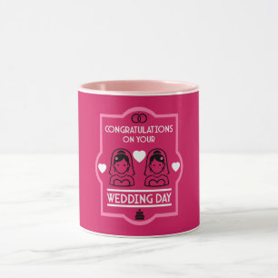 Caneca Dia de Casamento de gay Girls