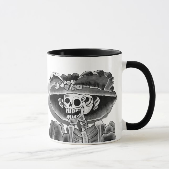 Caneca Dia De Los Muertos Calavera Catrina (Direita)