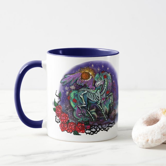 Caneca Día de Muertos Horse (Com Donut)