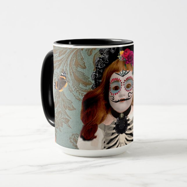 Caneca Día de Muertos Personalizado Mug (Frente Esquerda)