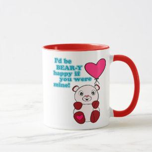 Caneca Dia de os namorados Bear y Love