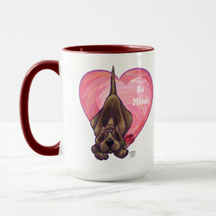 Caneca Dia de os namorados de Cachorro