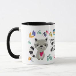 Caneca Dia de os namorados Funny Raccoon Gift