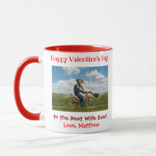 Caneca dia de os namorados Love Best Wife Ever Photo