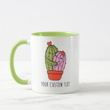 Dia de os namorados Personalizado do Casal Cactus 