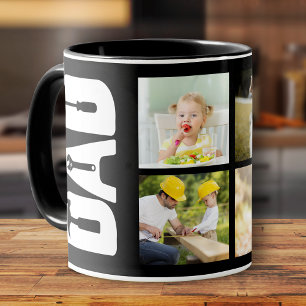 Caneca Dia de os pais 6 Photo Keepape Handyman Pai Preto