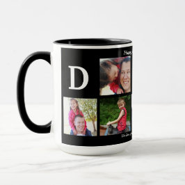 Caneca Dia de os pais de café de colagem do PAI de fotos 