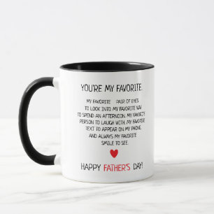 Caneca Dia de os pais Engraçado, você é meu Pai favorito