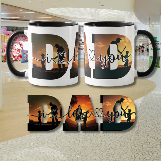 Caneca Dia de os pais "Eu te amo Pai" (Criador carregado)