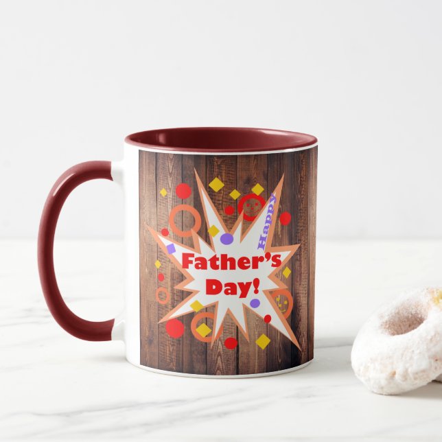 Caneca Dia de os pais Feliz (Com Donut)