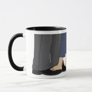 Caneca Dia de os pais feliz - lama de café branca