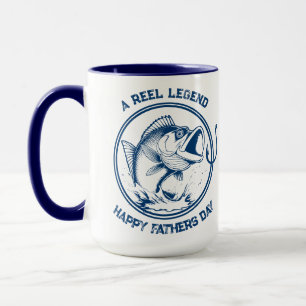 Caneca Dia de os pais Peixe-Baixo-A-Coalhada