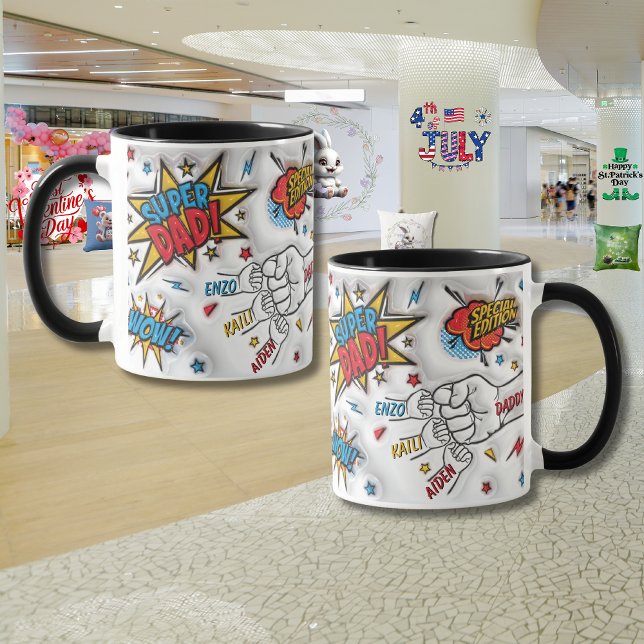 Caneca Dia de os pais personalizado "Fist Bump" (Criador carregado)