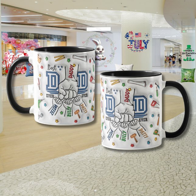 Caneca Dia de os pais personalizado "Fist Bump" (Criador carregado)