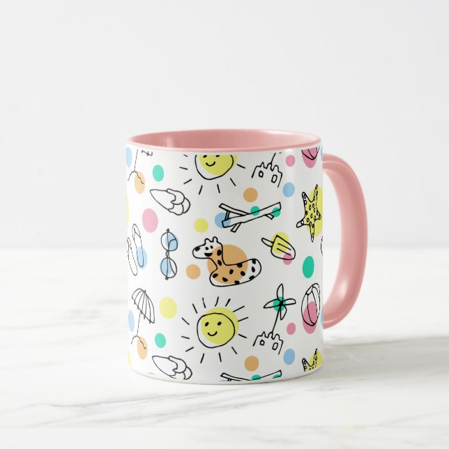 Caneca Dia de Praia Caprichosa (Frente Esquerda)